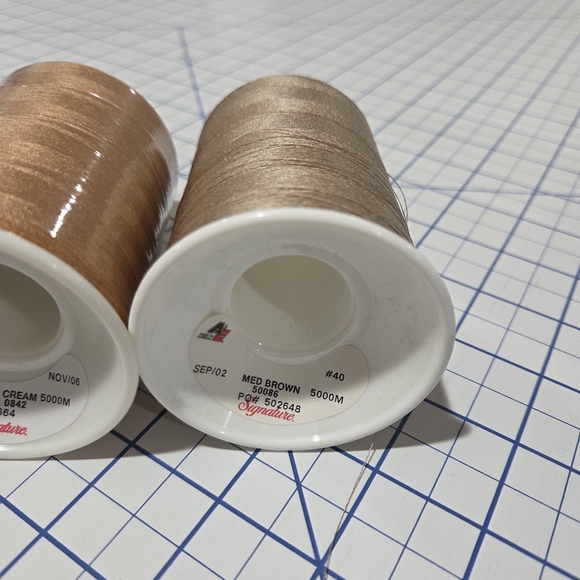 Signature Evergreen and Rust Thread Spools - Picture 4 of 4